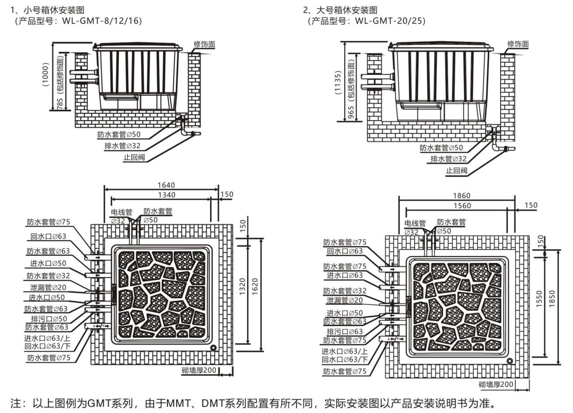 地埋式一体化过滤设备-WL-GMT安装图